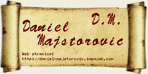 Daniel Majstorović vizit kartica
